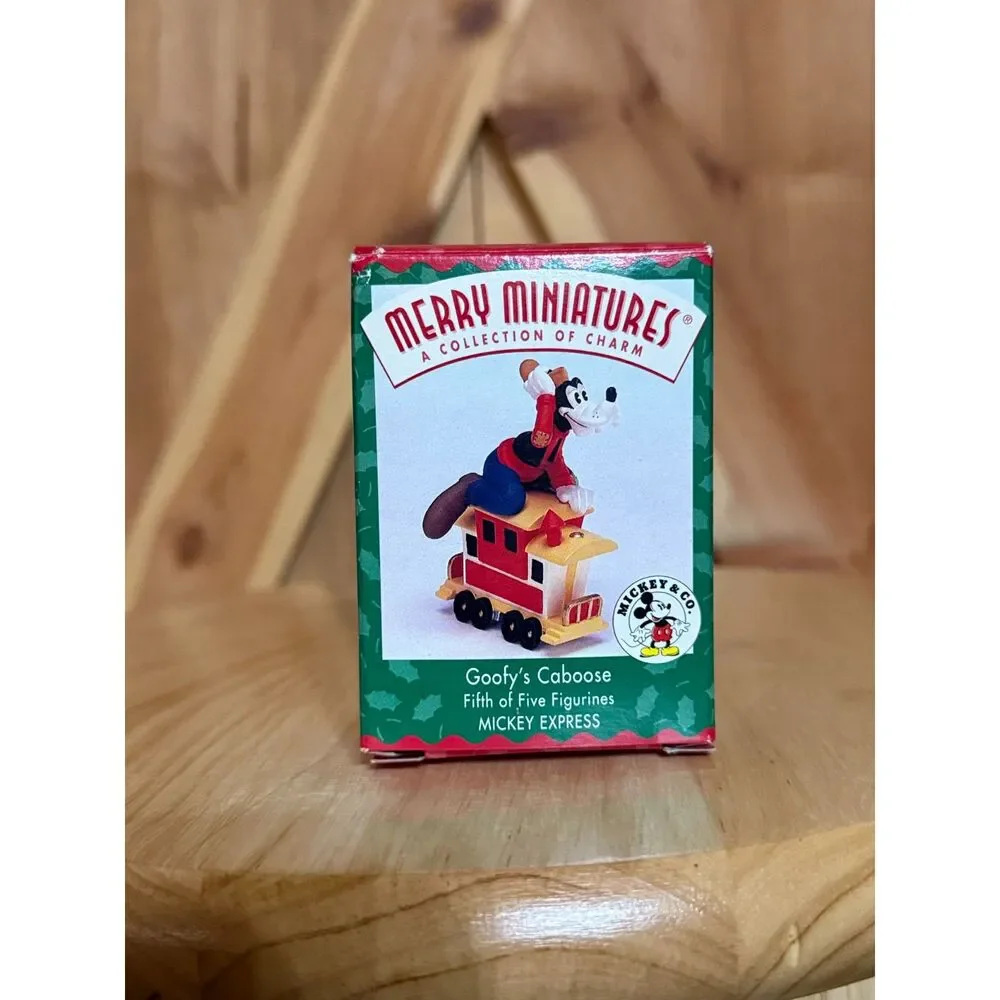 1998 EMPTY BOXES ONLY Hallmark Merry Miniatures Mickey Express Complete Set 5